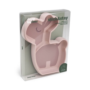 Assiette repas silicone STICK&STAY Done by Deer LALEE Powder