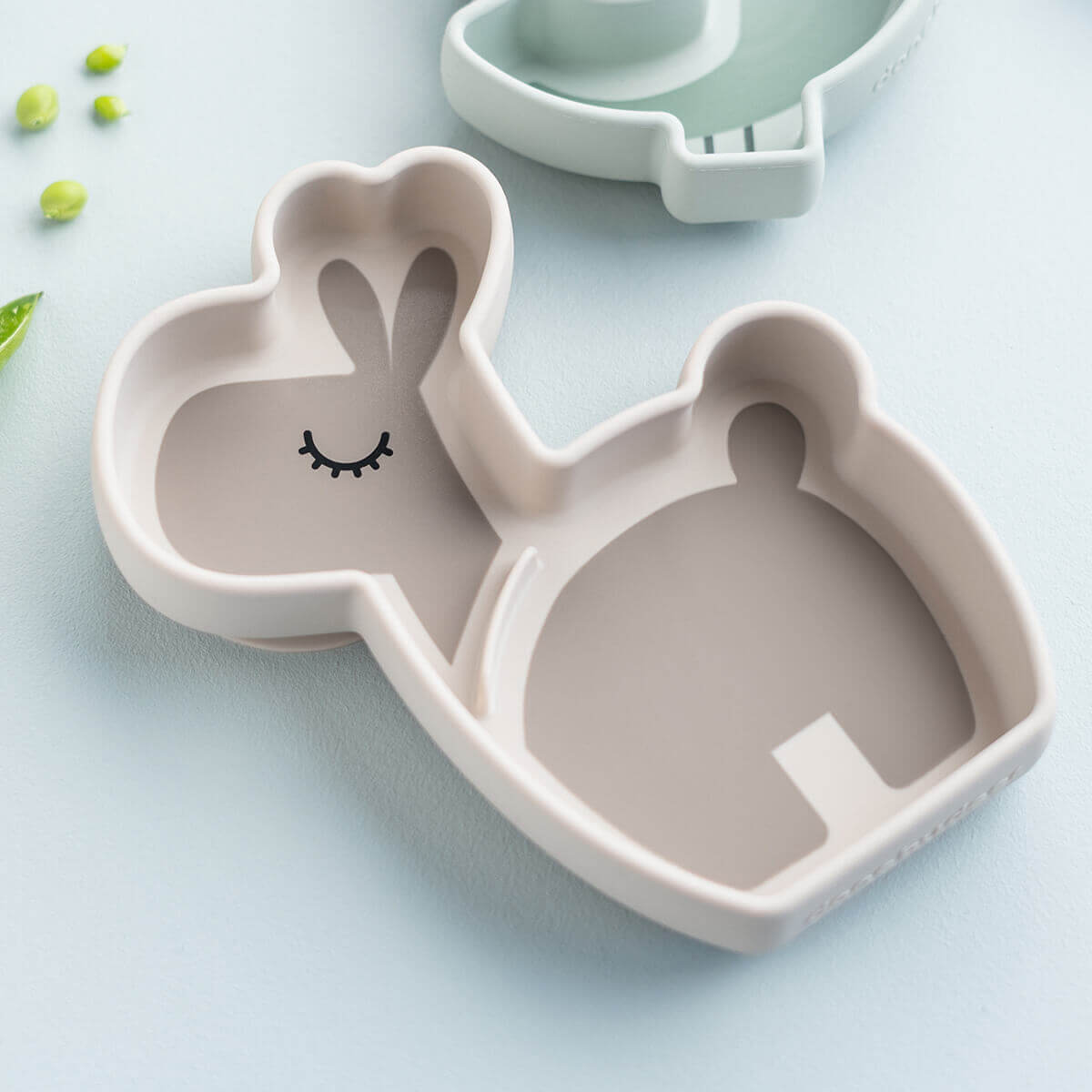Assiette repas silicone STICK&STAY Done by Deer LALEE Sand