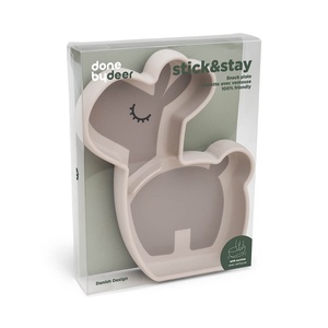 Assiette repas silicone STICK&STAY Done by Deer LALEE Sand