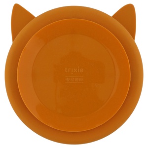 Assiette silicone avec ventouse MR. FOX rixie