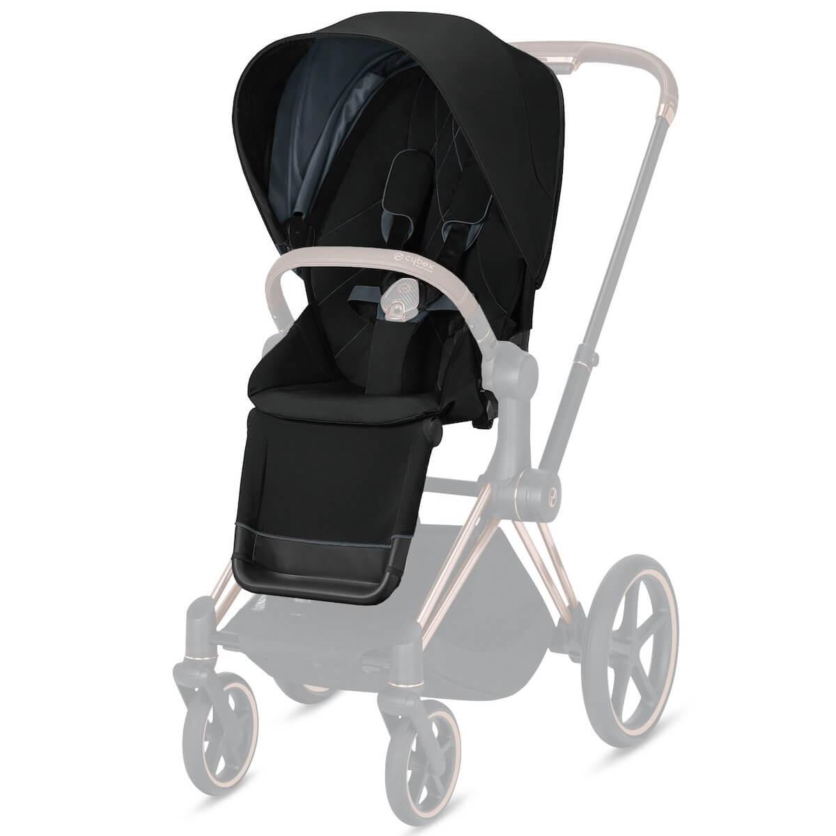 Assise-habillage poussette PRIAM Cybex deep black-black