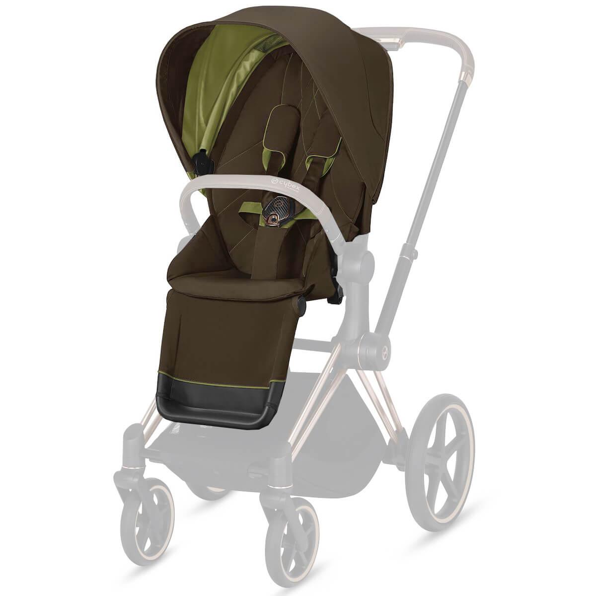 Assise-habillage poussette PRIAM Cybex Khaki green-khaki brown