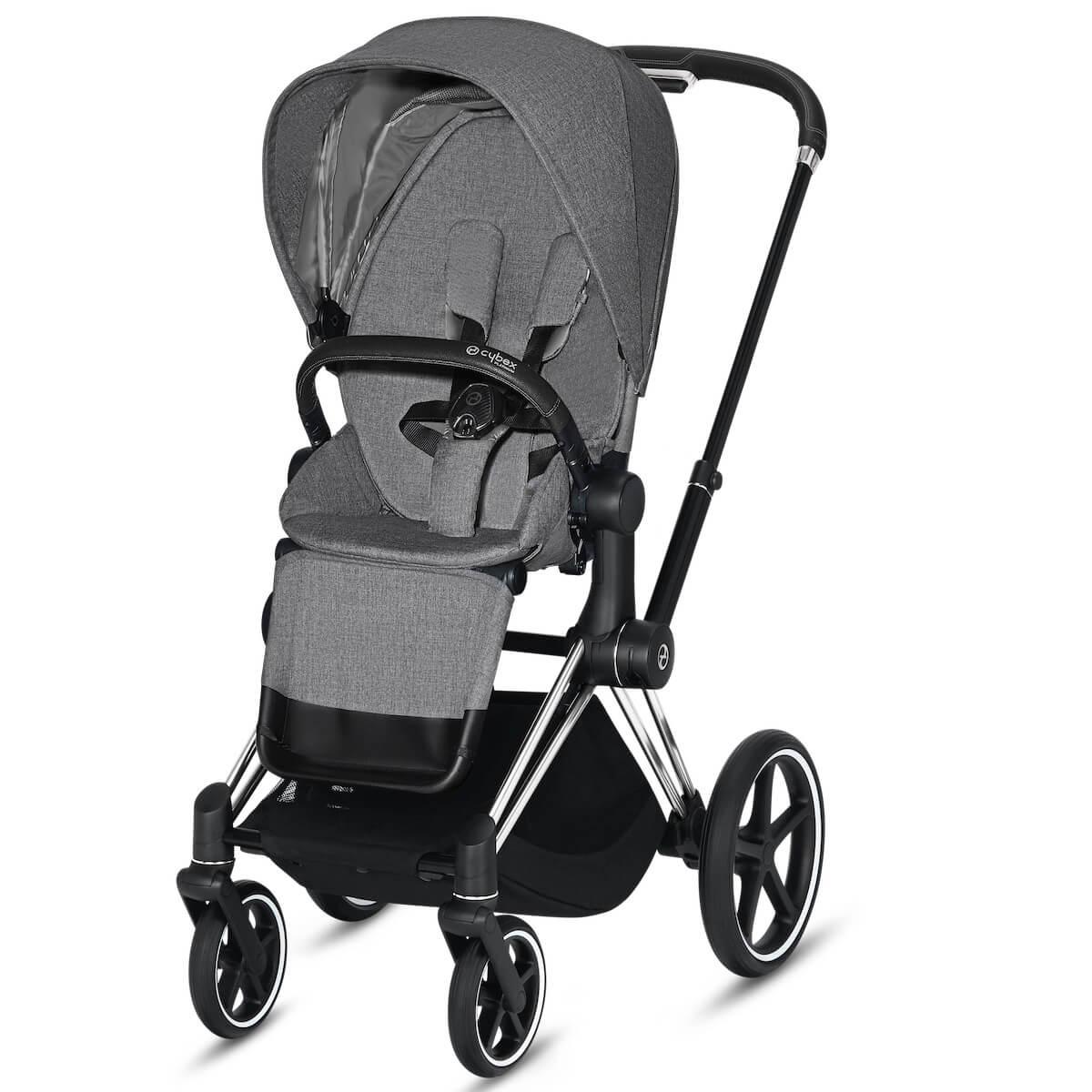 Assise-habillage poussette PRIAM Cybex plus manhattan grey plus-mid grey