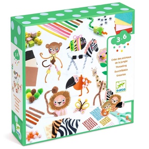 Atelier bricolage Animaux de la jungle BOÎTE À CRÉER Djeco