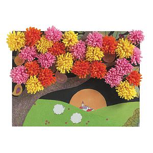 Atelier collage Explosion de pompons LES PETITS Djeco
