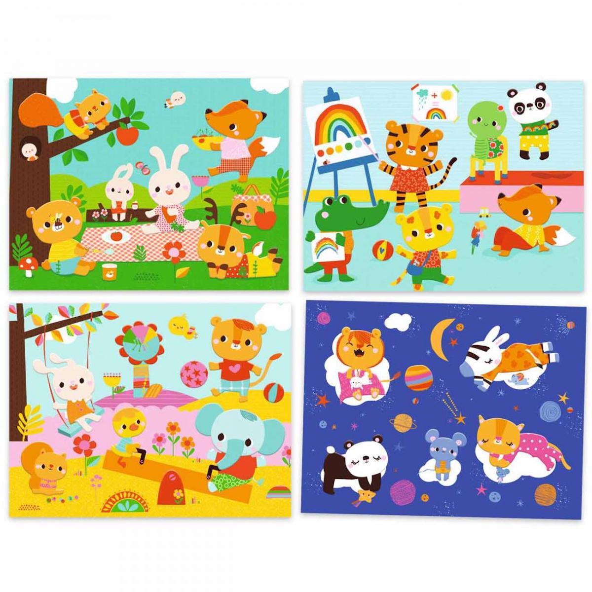 Atelier collage Ma journée Djeco