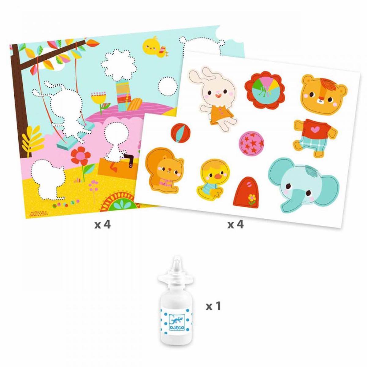 Atelier collage Ma journée Djeco