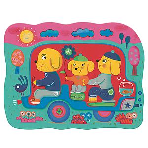 Atelier coloriage Caché en route LES PETITS CADEAUX Djeco