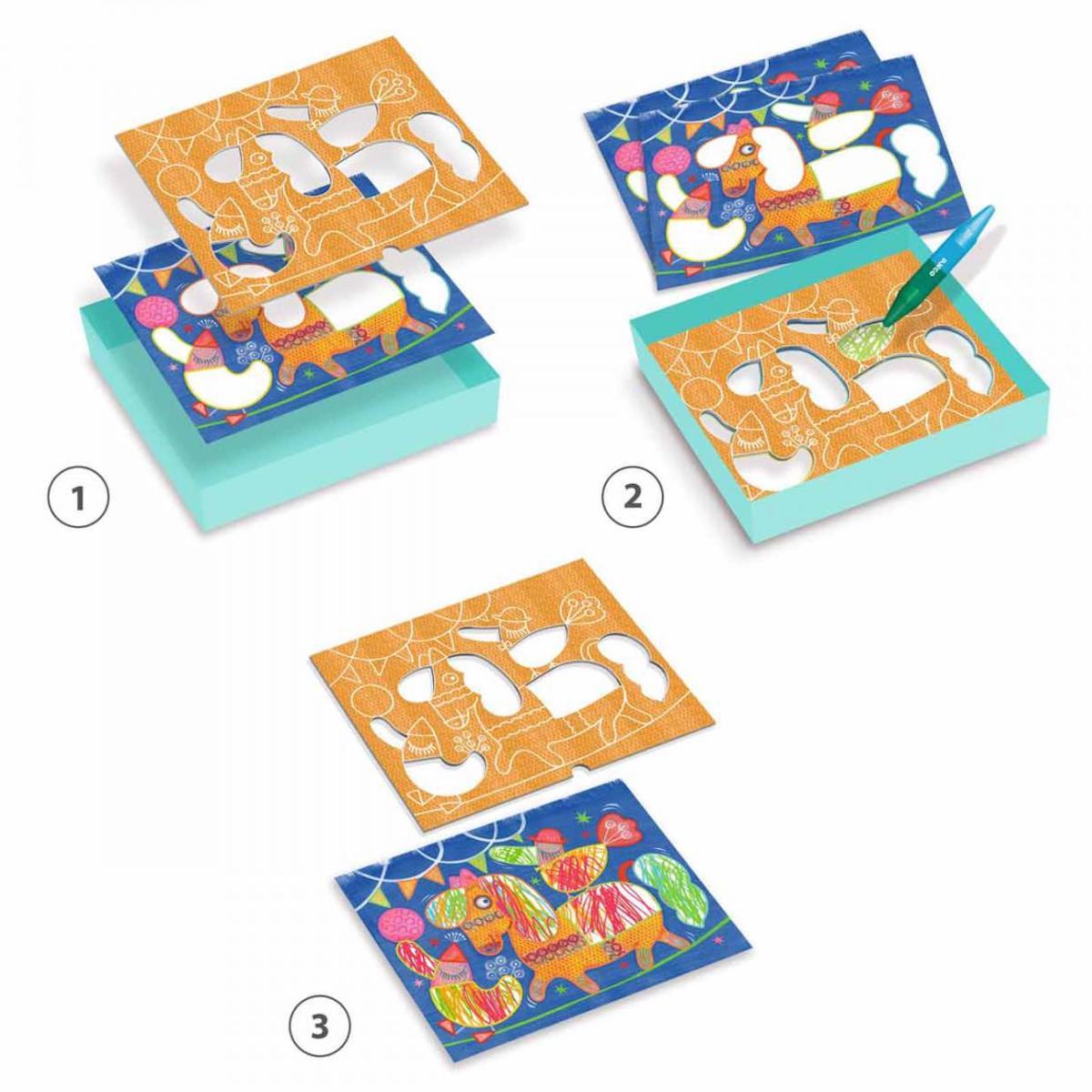 Atelier coloriage Funambule et balles COLOR STOP Djeco