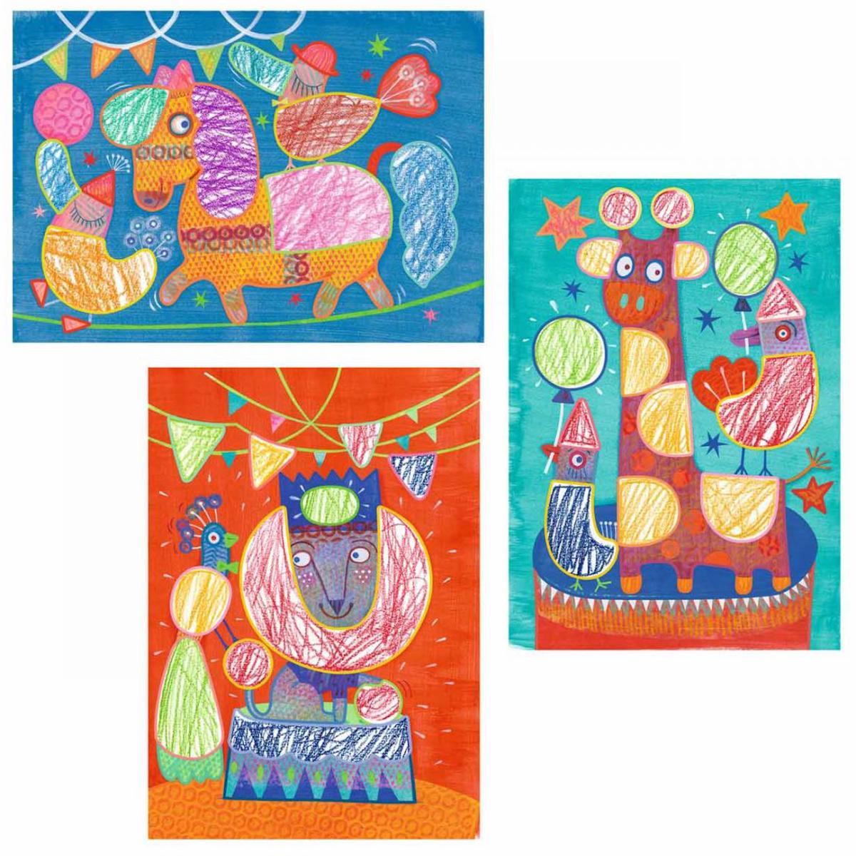 Atelier coloriage Funambule et balles COLOR STOP Djeco