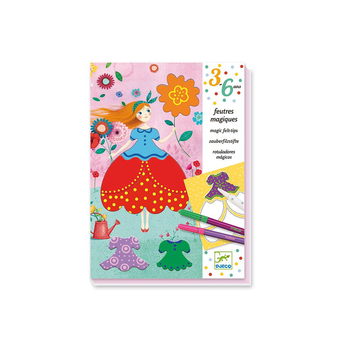 Atelier coloriages LES JOLIES ROBES DE MARIE Djeco