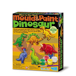 Atelier KIT DE MOULAGE 4M DINOSAURE FLUORESCENT