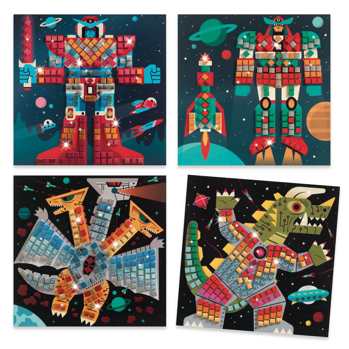 Atelier mosaïques Space battle LES PLUS GRANDS Djeco