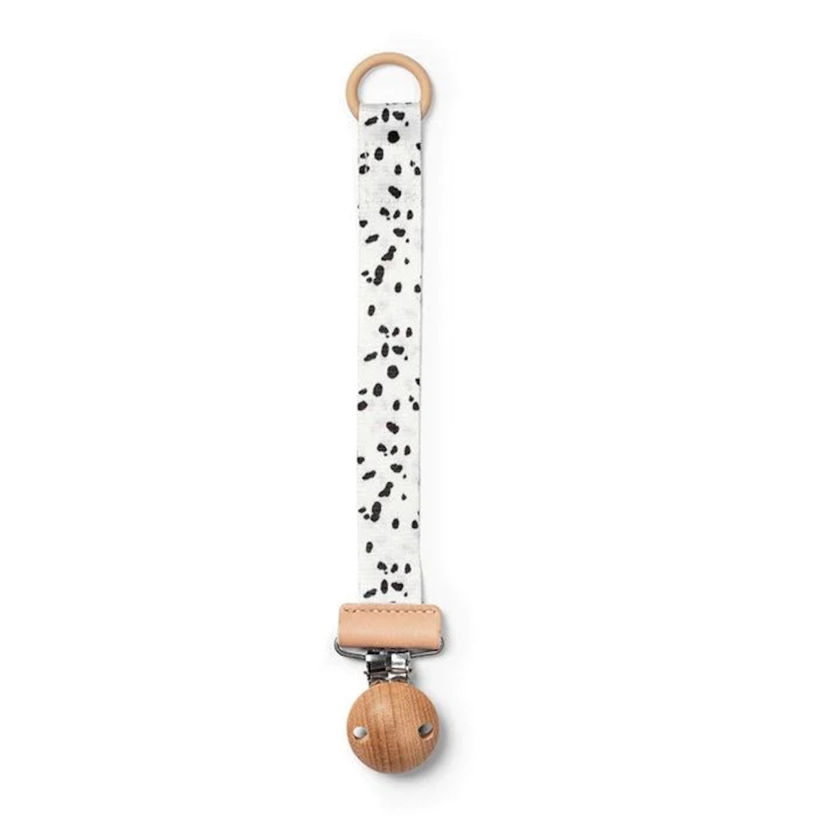 Attache tétine Elodie Bois Dalmatian Dots