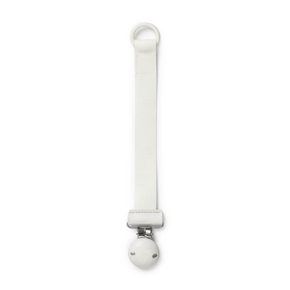 Attache tétine Elodie Bois Shell Vanilla White