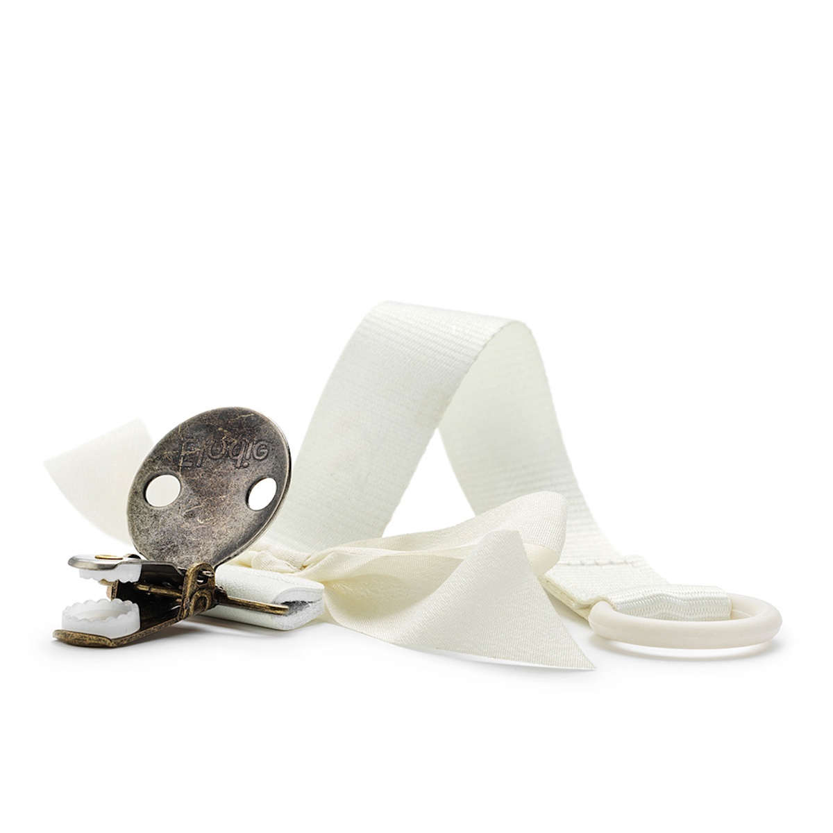 Attache tétine Elodie Vanilla White