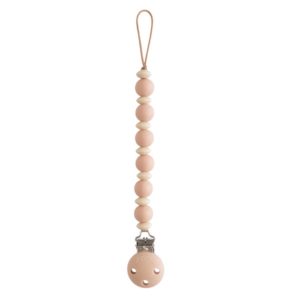 Attache tétine LUNA Mushie Blush