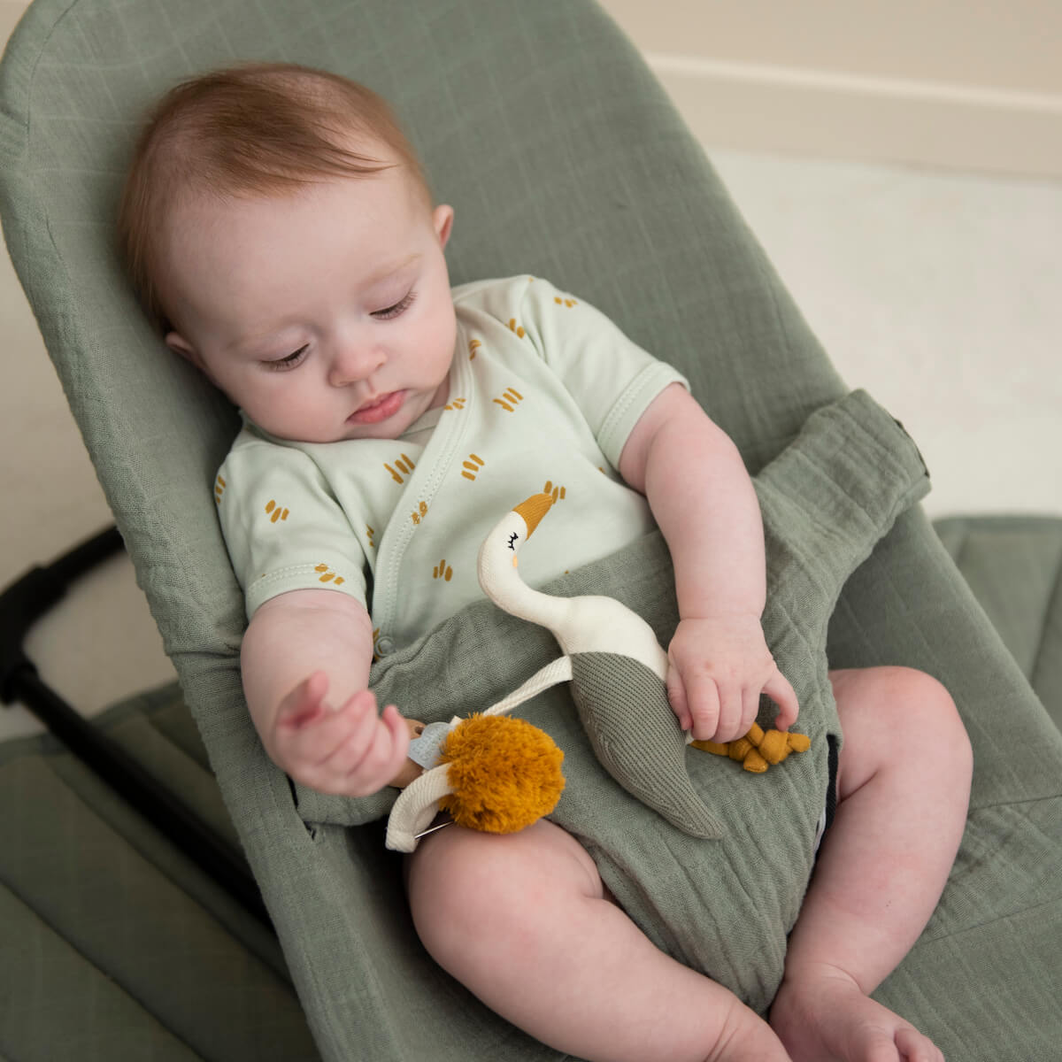 Attache tétine tricot HERON Trixie