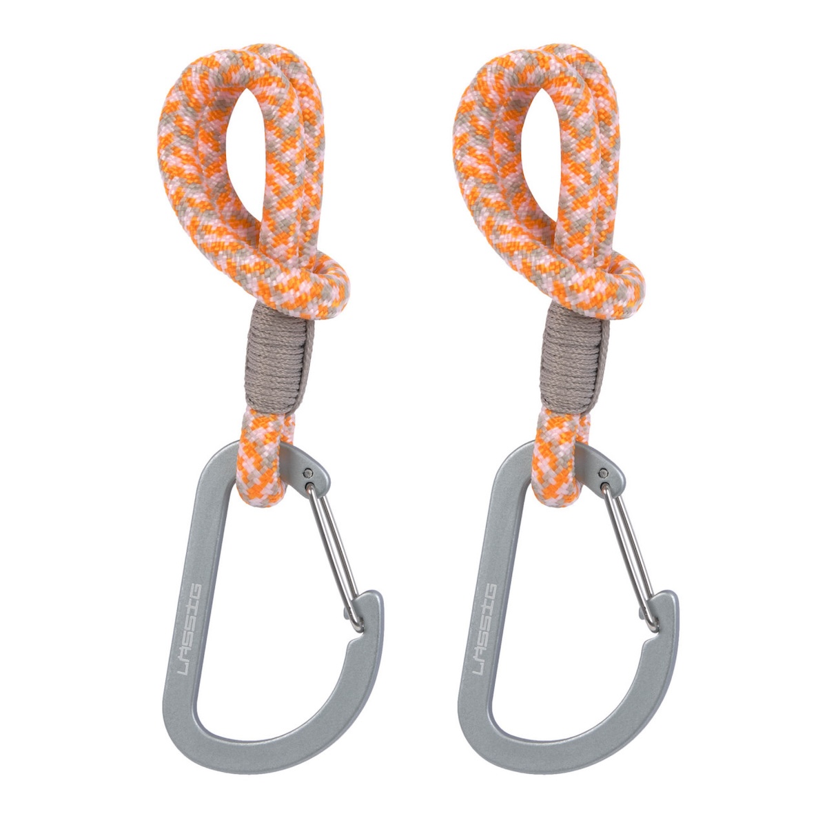 Attaches poussette avec mousqueton 2pcs Laessig beige/orange/lavender