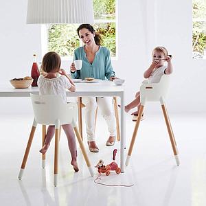BABY by Flexa Pieds supplémentaires Chaise haute Blanc