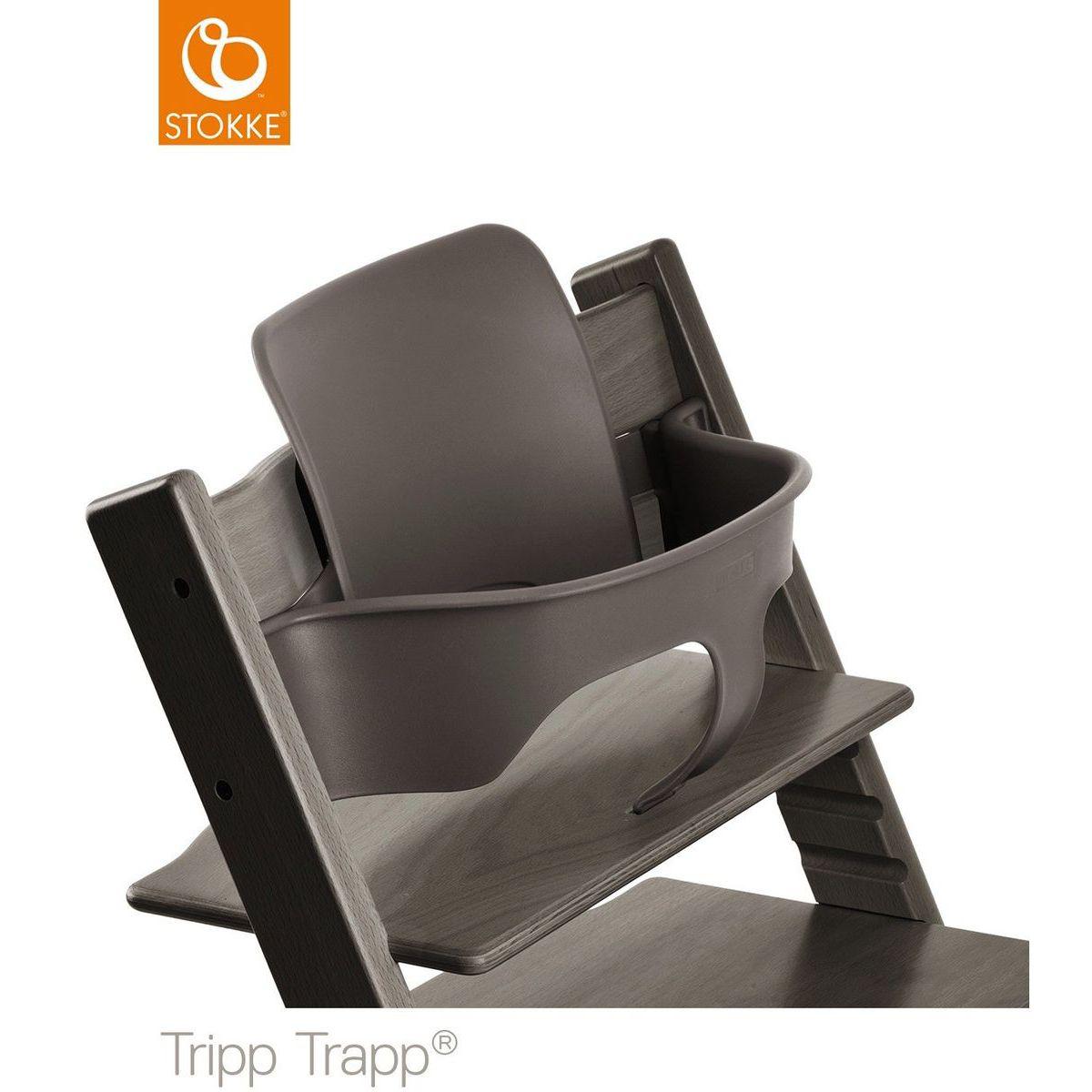 Baby set chaise haute TRIPP TRAPP Stokke gris brume