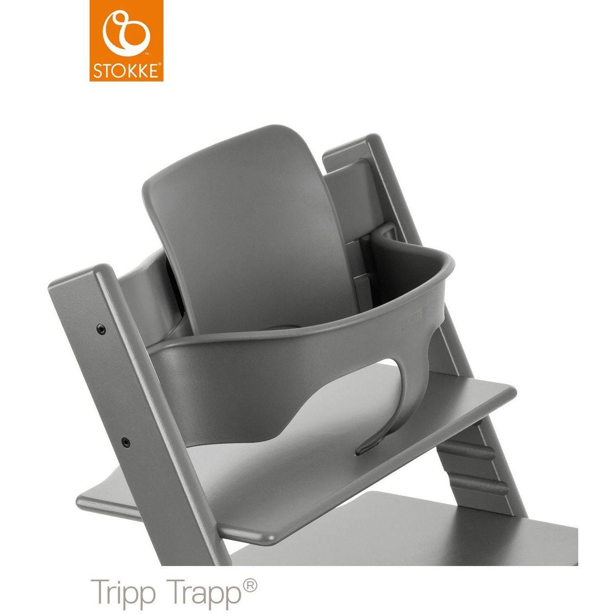 Baby set chaise haute TRIPP TRAPP Stokke gris tempête