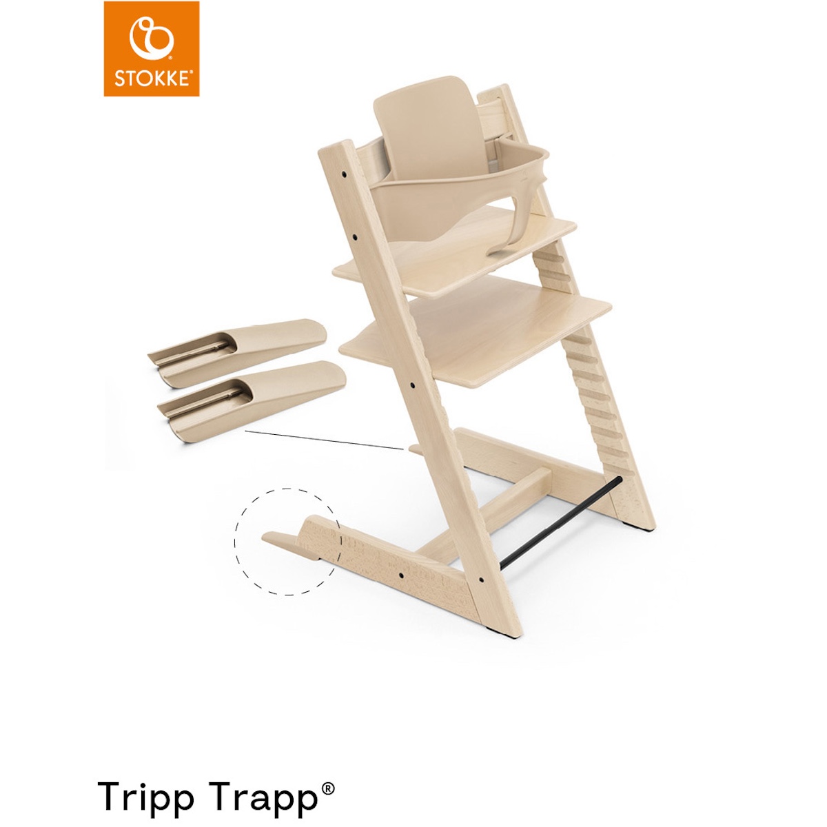 Baby set chaise haute TRIPP TRAPP Stokke natural