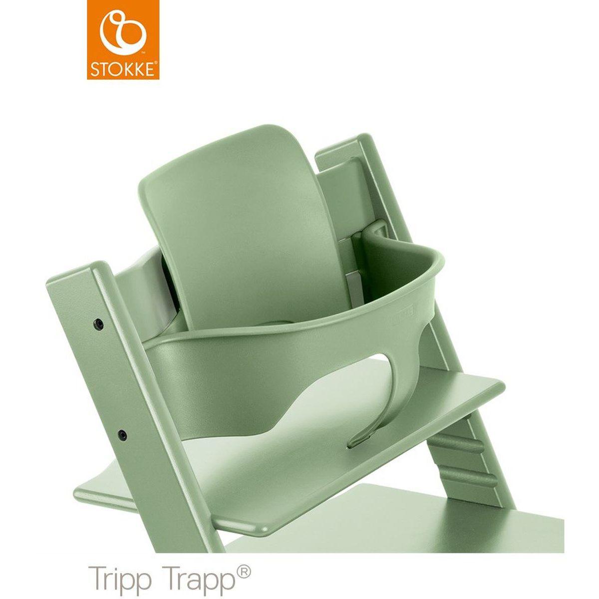 Baby set chaise haute TRIPP TRAPP Stokke vert tilleul
