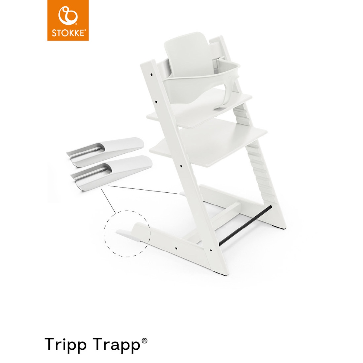 Baby set chaise haute TRIPP TRAPP Stokke white