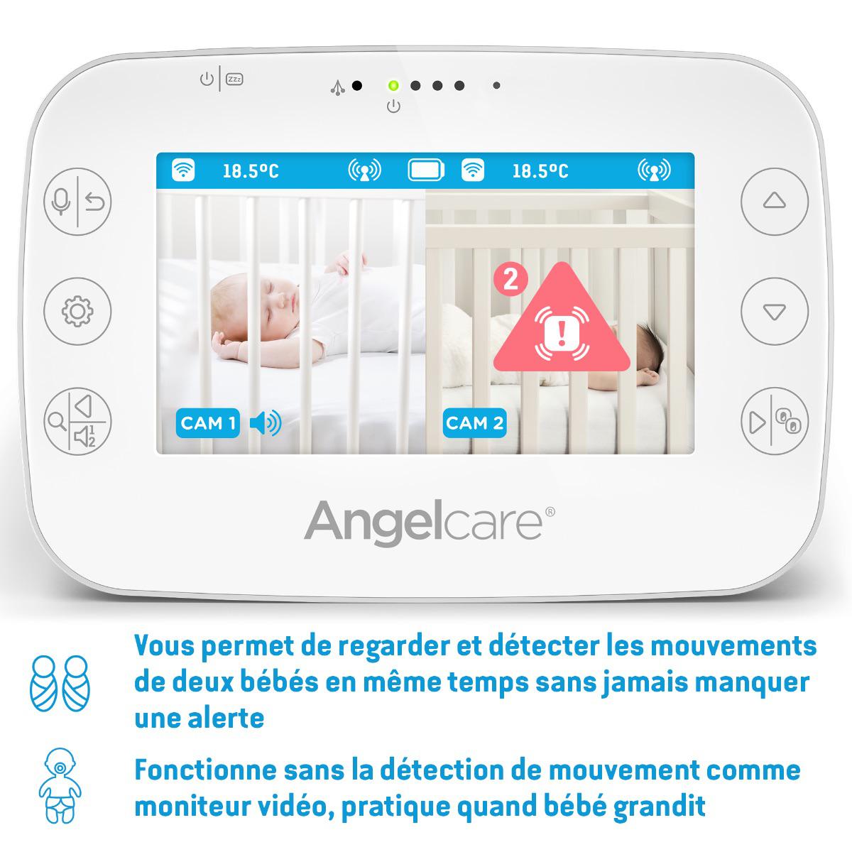Babyphone Ac327 Son Mouvement Avec Camera Angel Care Abitare Kids