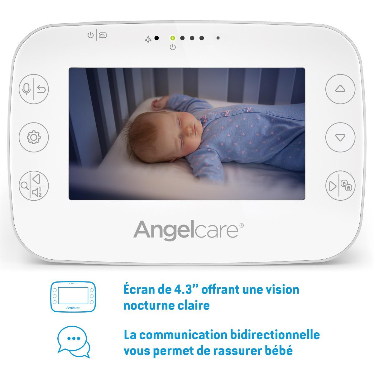 Babyphone AC327 son-mouvement avec caméra Angel Care