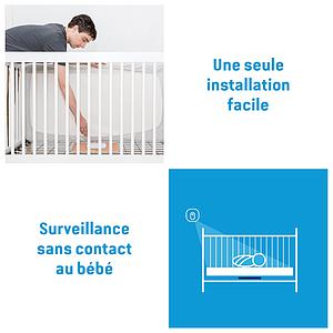 Babyphone AC327 son-mouvement avec caméra Angel Care