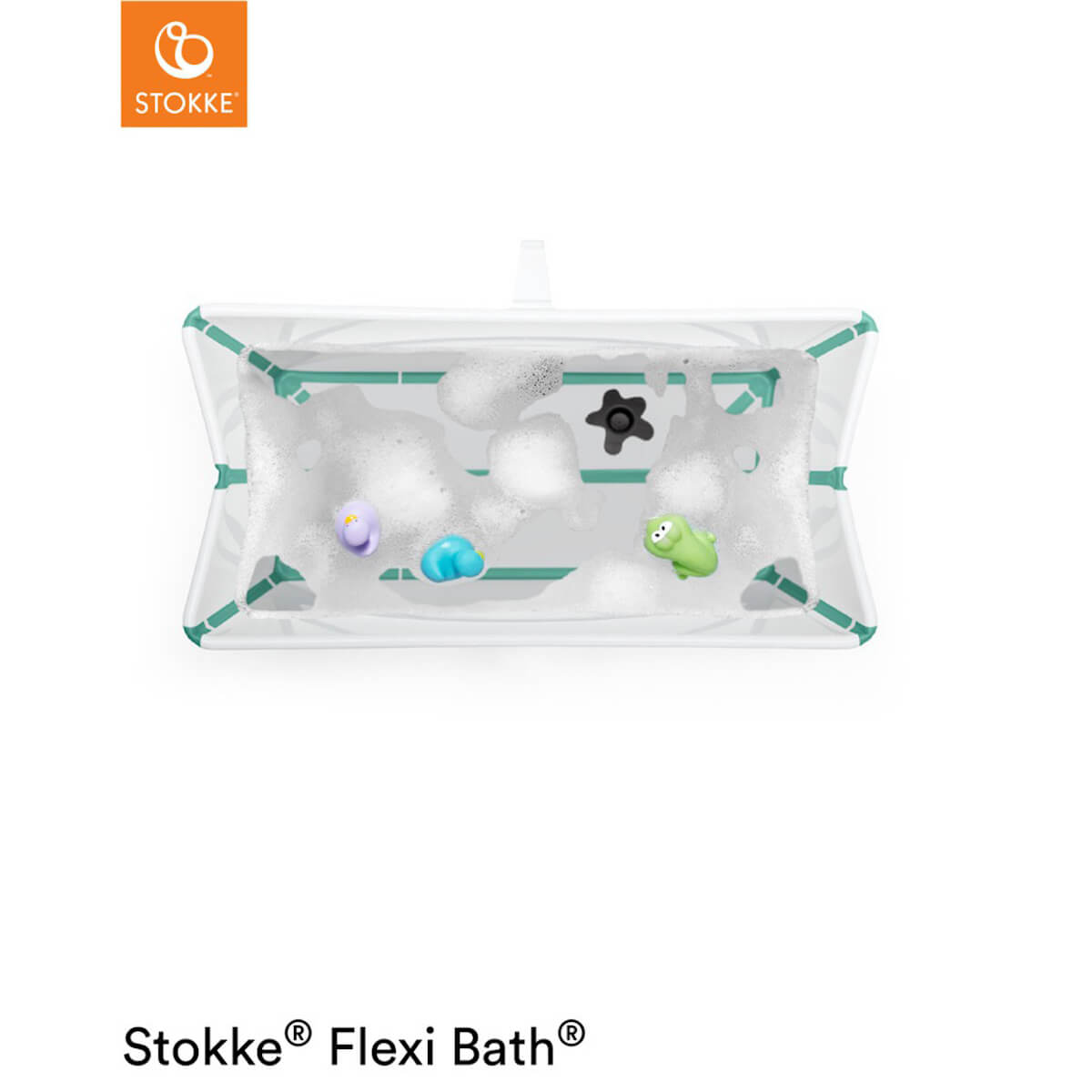 Baignoire-support nouveau-né FLEXI BATH Stokke blanc-aqua