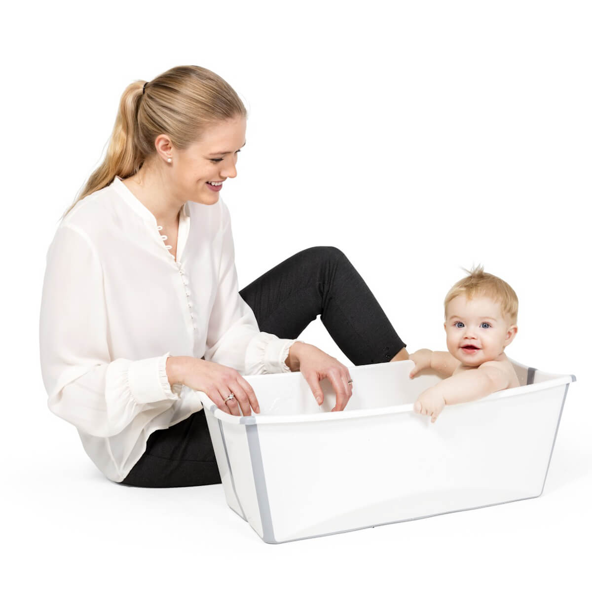 Baignoire-support nouveau-né FLEXI BATH Stokke blanc