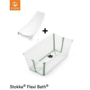 Baignoire-support nouveau-né FLEXI BATH Stokke transparent-green