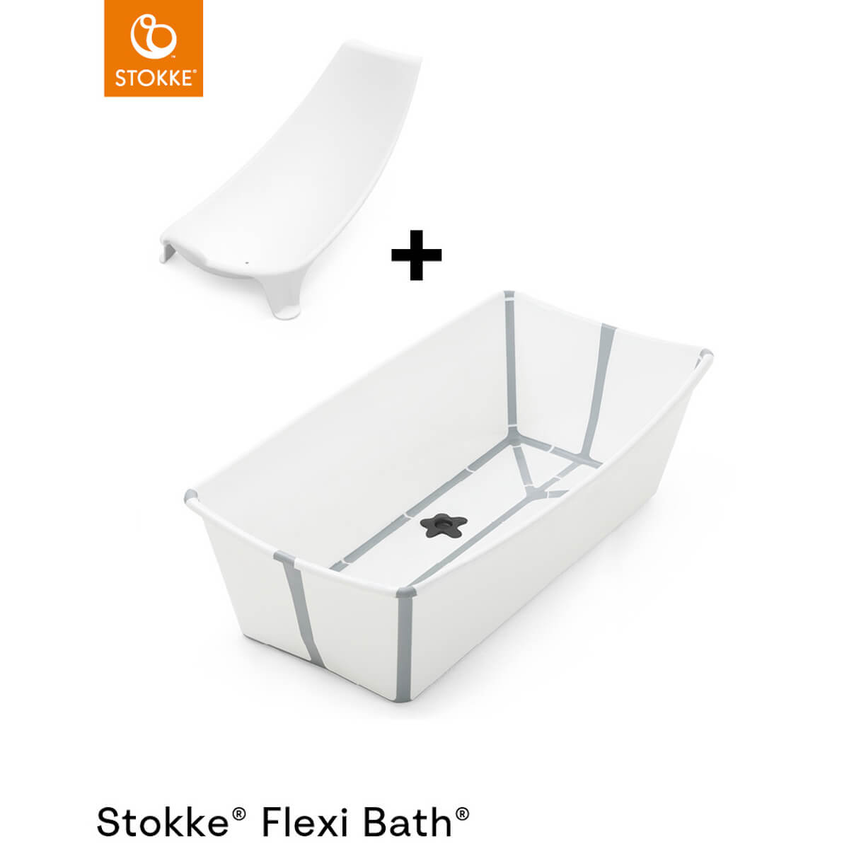 Baignoire XL-support nouveau-né FLEXI BATH Stokke blanc