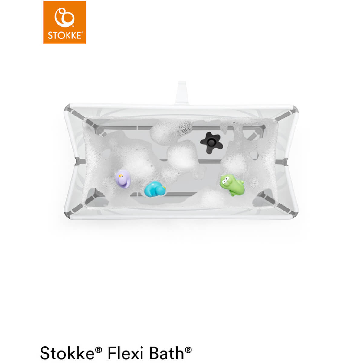 Baignoire XL-support nouveau-né FLEXI BATH Stokke blanc