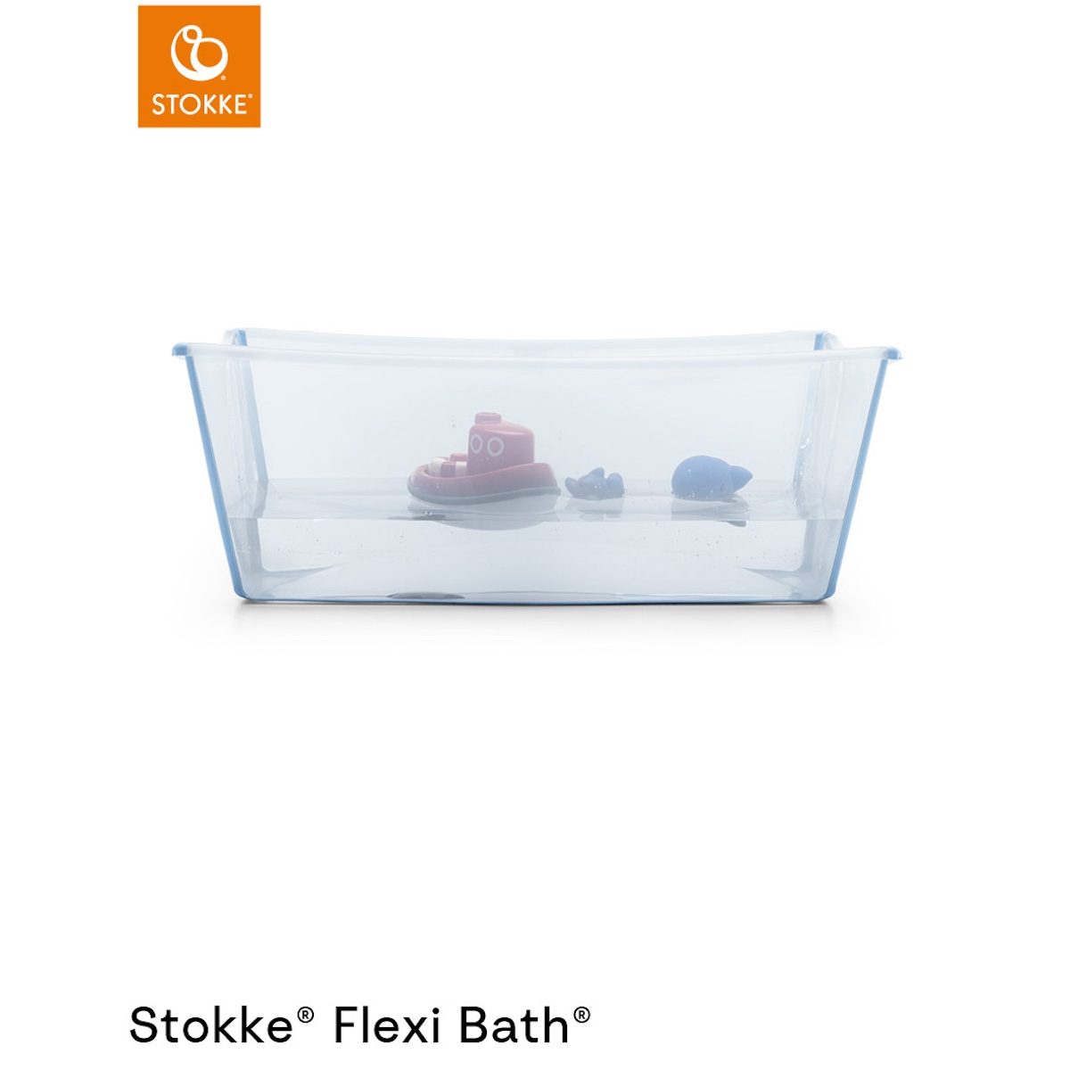 Baignoire XL-support nouveau-né FLEXI BATH Stokke glacier blue