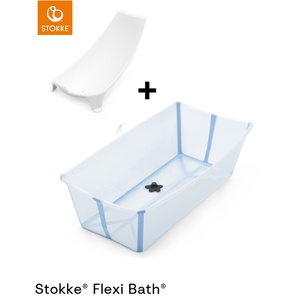 Baignoire XL-support nouveau-né FLEXI BATH Stokke glacier blue