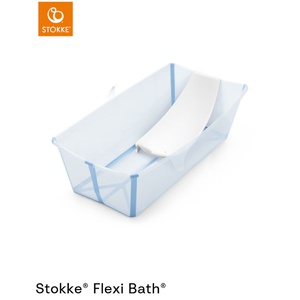 Baignoire XL-support nouveau-né FLEXI BATH Stokke glacier blue