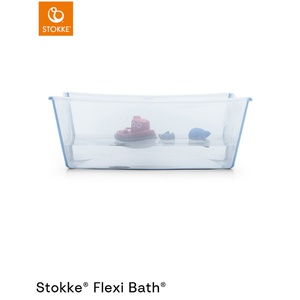 Baignoire XL-support nouveau-né FLEXI BATH Stokke glacier blue