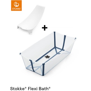 Baignoire XL-support nouveau-né FLEXI BATH Stokke transparent-bleu