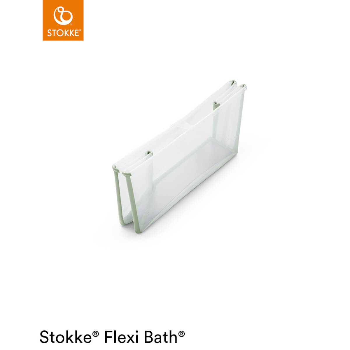 Baignoire XL-support nouveau-né FLEXI BATH Stokke transparent-green
