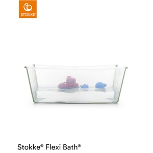 Baignoire XL-support nouveau-né FLEXI BATH Stokke transparent-green