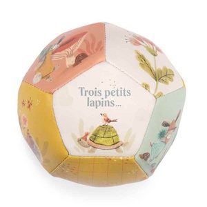 Ballon souple 10cm TROIS PETITS LAPINS Moulin Roty