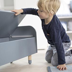 Banc rangement enfant DOTS Flexa bleu