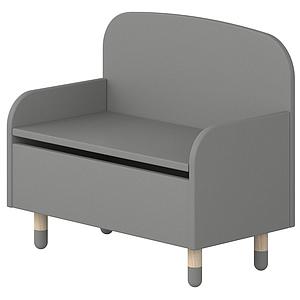 Banc rangement enfant DOTS Flexa gris urban