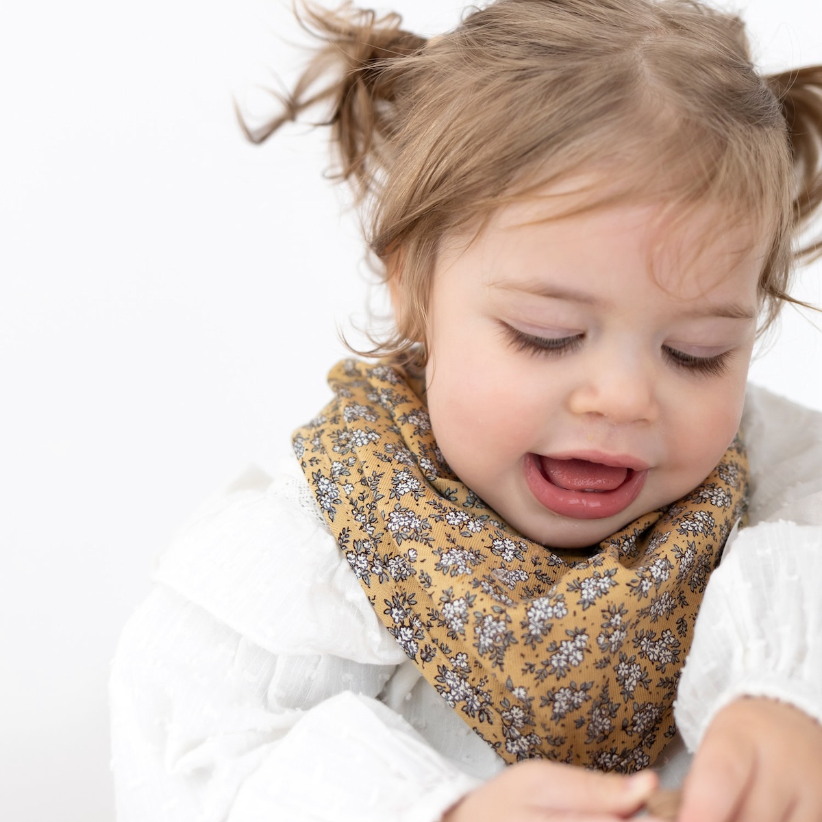 Bandana 25cm Bemini Print Heidi Ocre Jersey