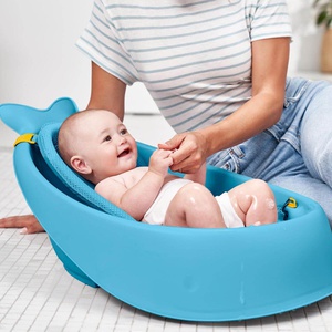 Bañera Pequeña Moby de 3 Etapas Azul Skip Hop