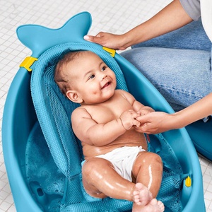 Bañera Pequeña Moby de 3 Etapas Azul Skip Hop